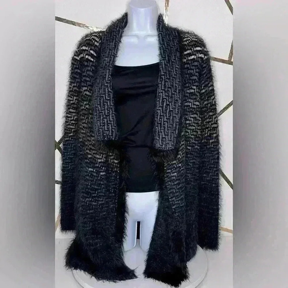 Nic & Zoe Open Front Waterfall Cardigan (K13) - Picture 3 of 6